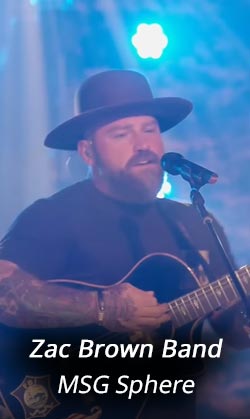 Zac Brown Band MSG Sphere Tickets